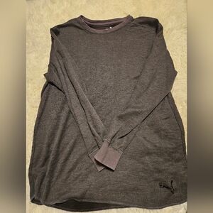Puma Women's Gray Long Sleeve Thermal
